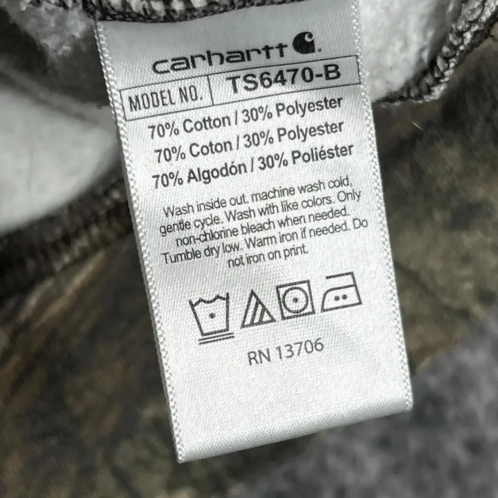 Carhartt Hoodie Boys 15-16 Multicolor Camouflage Hooded Fleece Pullover Hunting